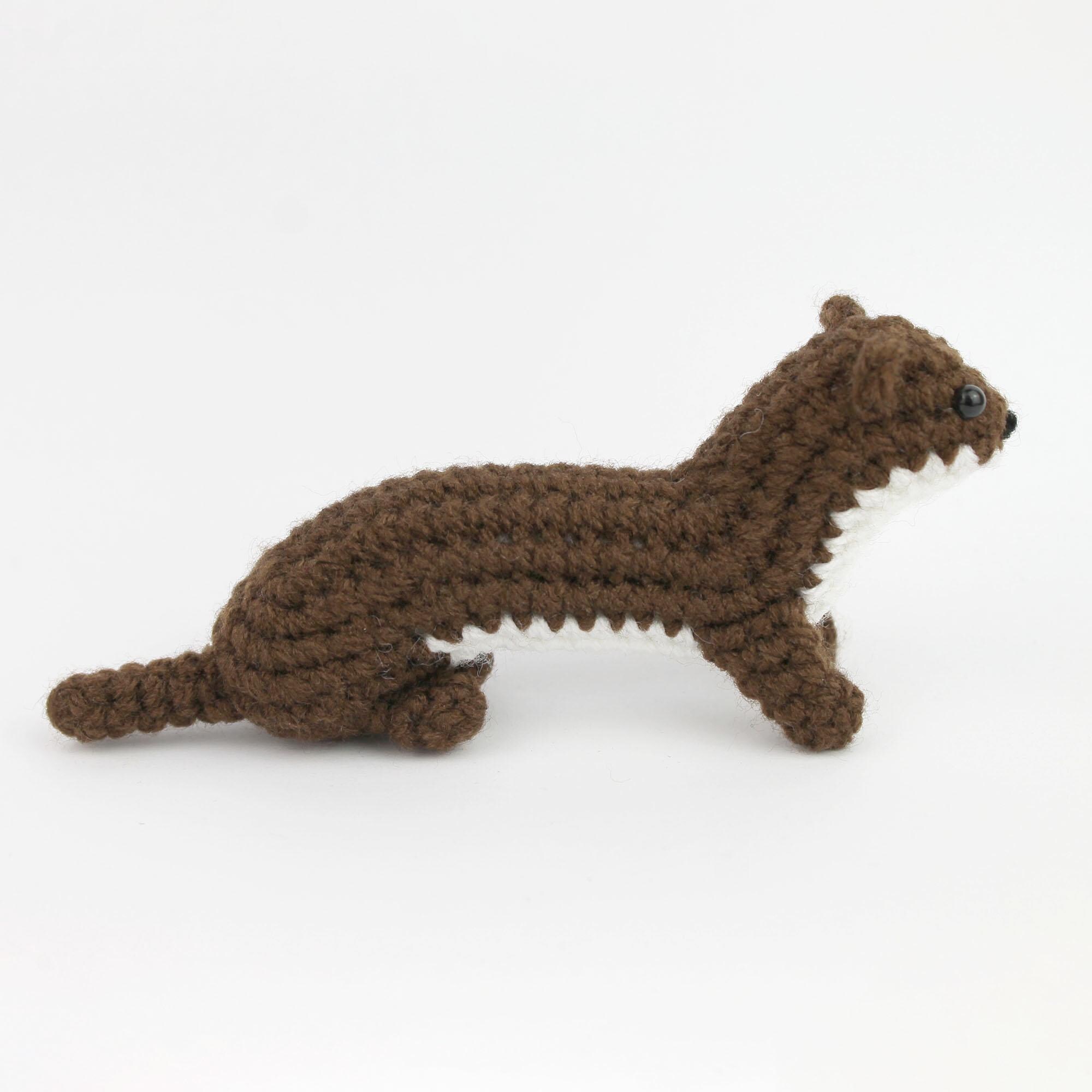Weasel Rochet Pattern Pocket Weasel Crochet Pattern - With Modifications for Stoat or Ermine ...