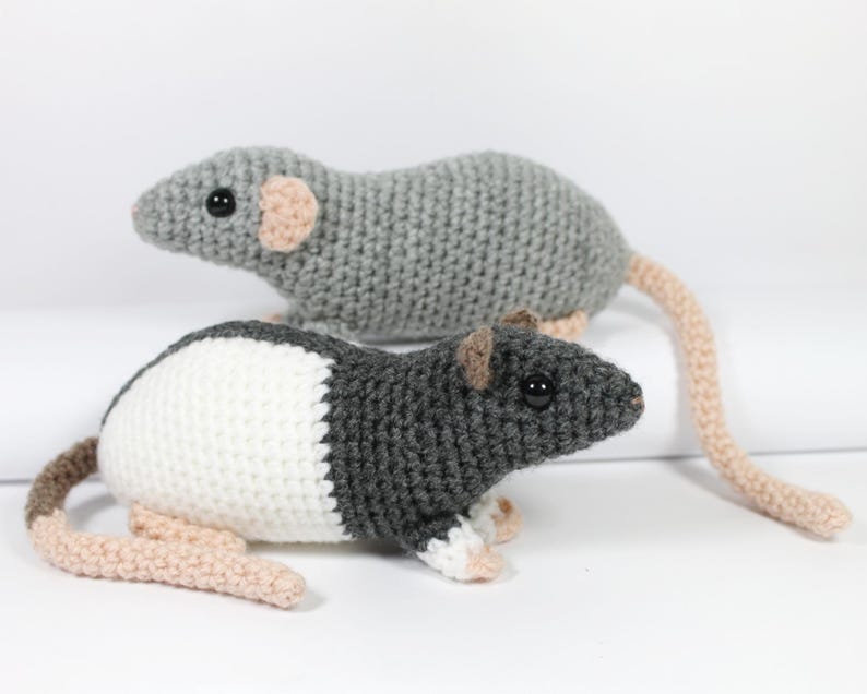 Fancy Rats Amigurumi Crochet Pattern - Etsy