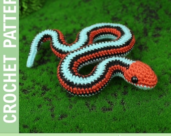 Garter snake amigurumi crochet pattern