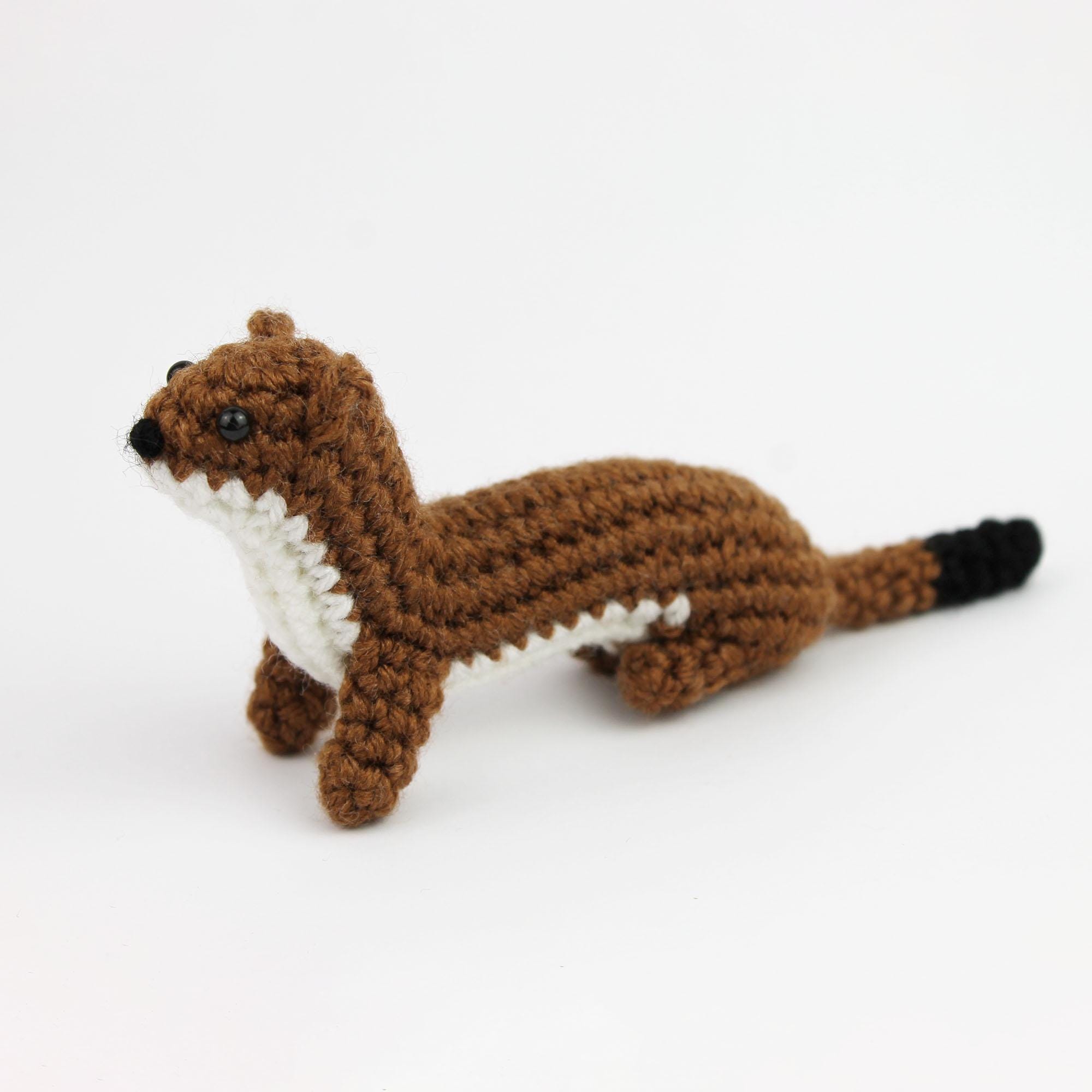 Weasel Rochet Pattern Pocket Weasel Crochet Pattern - With Modifications for Stoat or Ermine ...