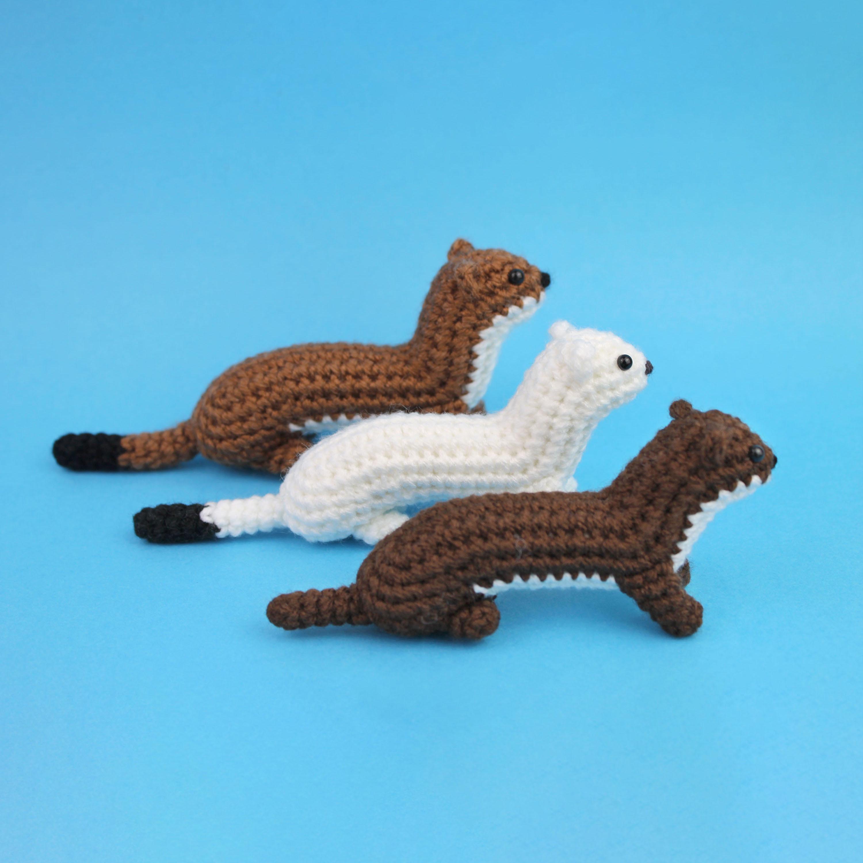 Weasel Rochet Pattern Pocket Weasel Crochet Pattern - With Modifications for Stoat or Ermine ...