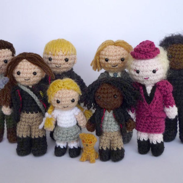 Crocheted Hunger Games characters