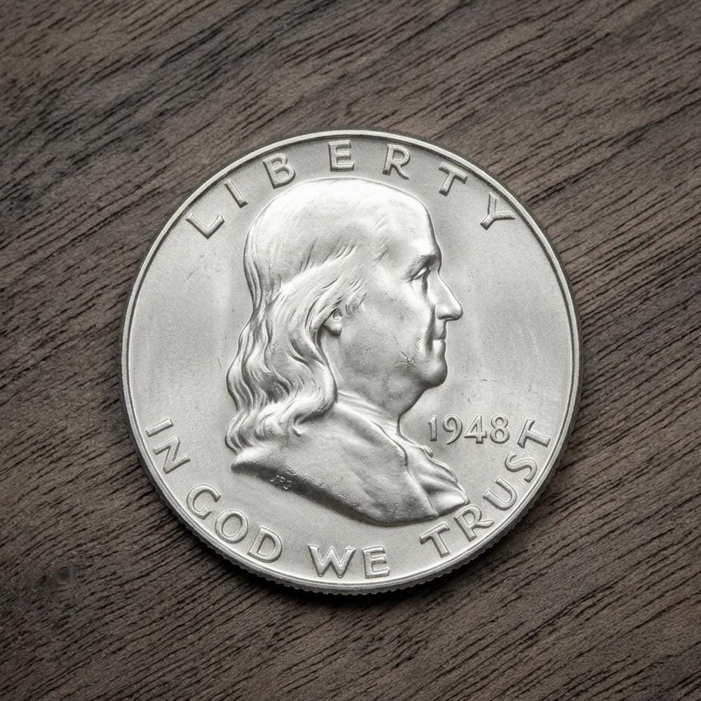 Benjamin Franklin Half Dollar - Etsy