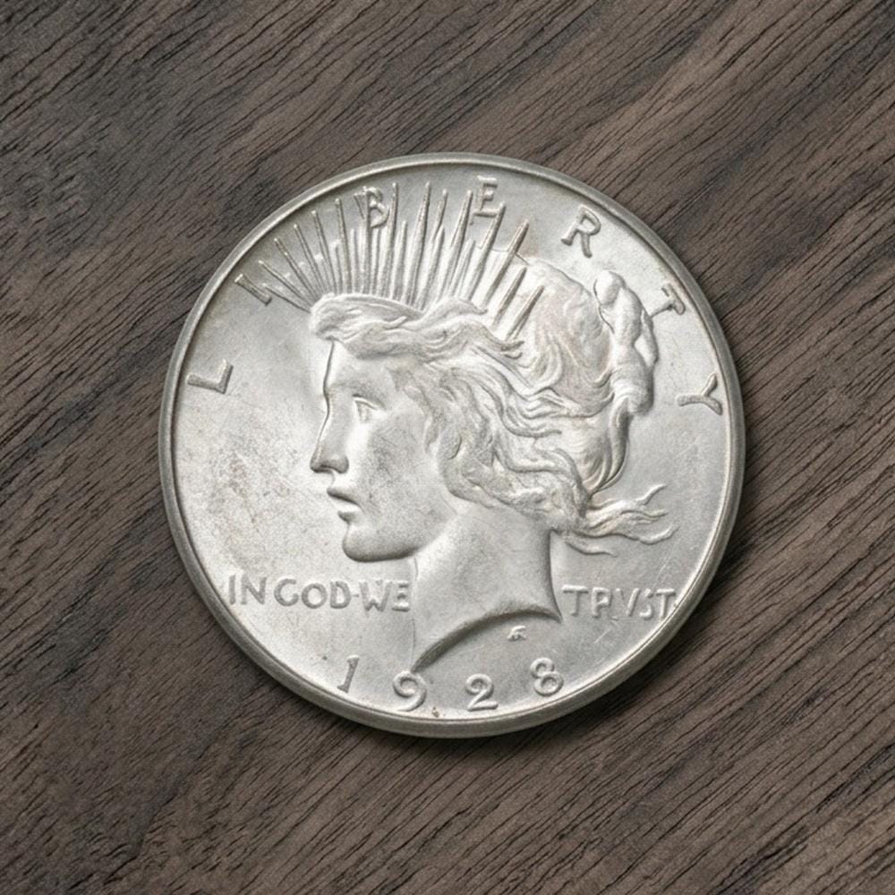 1928 peace silver dollar - Etsy 日本