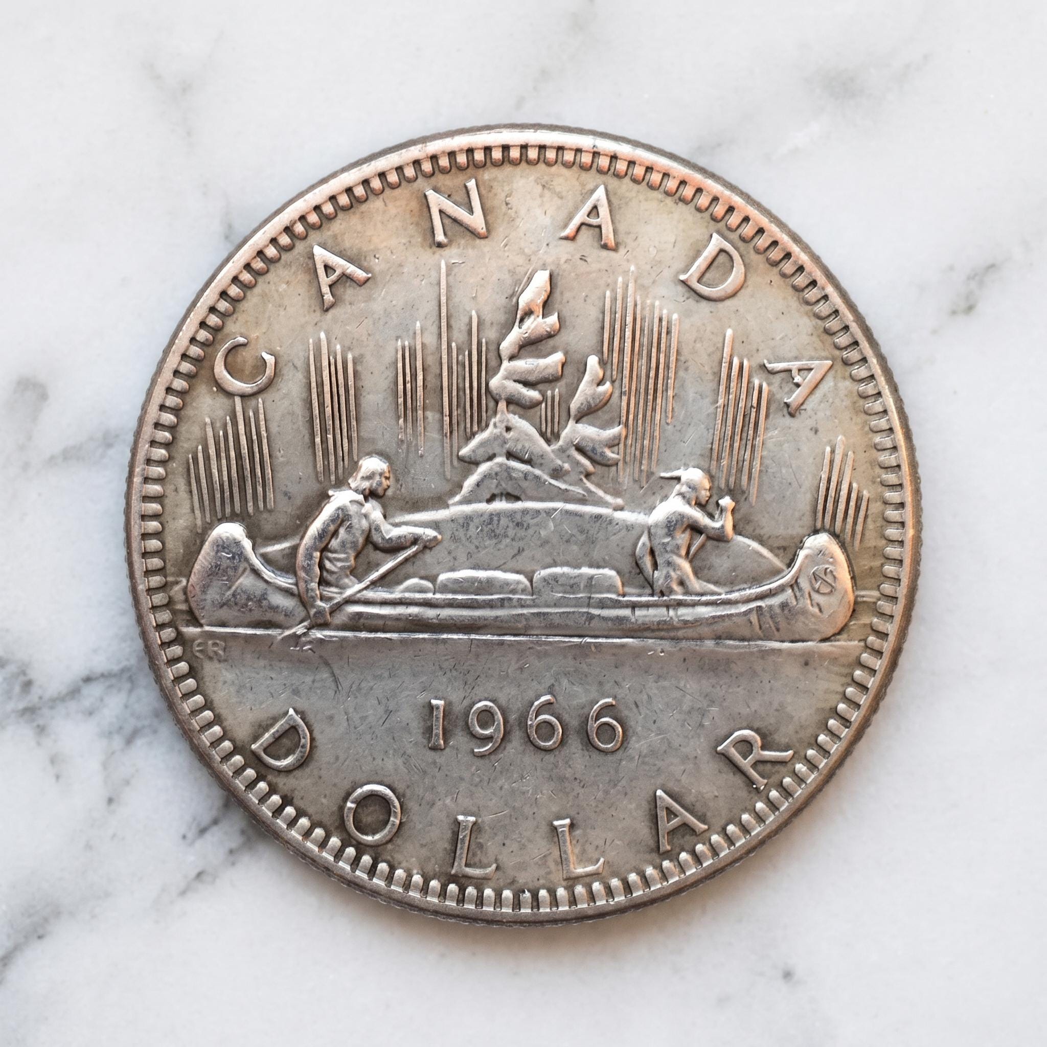 Canadian Silver Dollar 1966 - Etsy
