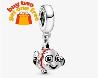Nemo sterlingzilveren hangbedel,,925 sterlingzilveren bedelarmband compatibel met cadeau Pandora voor meisjes
