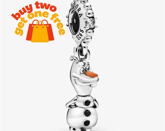 Olaf Dangle Charm,zilveren bedel,925 sterlingzilveren bedelarmband compatibel met cadeau Pandora voor meisjes