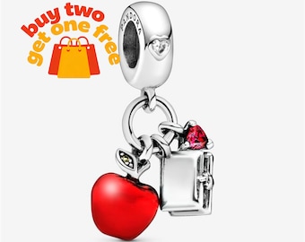 Sneeuwwitjezilveren hanger, 925 sterlingzilveren bedelarmband compatibel met cadeau Pandora voor meisjes