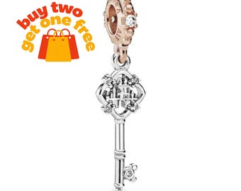 Sleutelhanger bedel,925 sterlingzilveren bedelarmband compatibel met Pandora voor meisjes cadeau