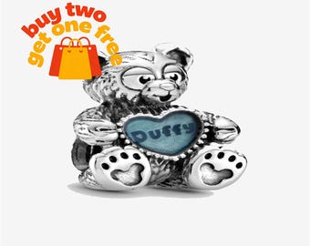 Duffy de beer-bedel,925 sterlingzilveren bedelarmband compatibel met Pandora voor meisjes cadeau