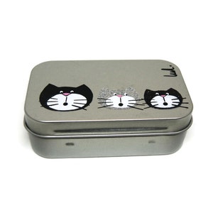 Pill box - pocket medicine box - Pill box for bag - pocket metal box for candy