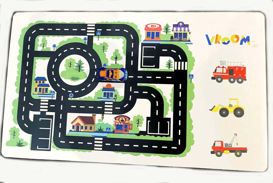 Play Mats for Small Cars Children's Play Mats Printed Etsy
