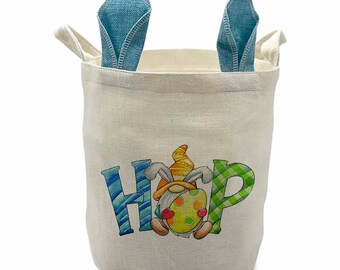 Bag with Gnome and pink or blue bunny ears