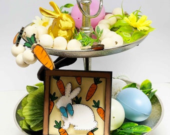 Easter bunny centerpiece kit - DIY Easter - Easter decoration kit -