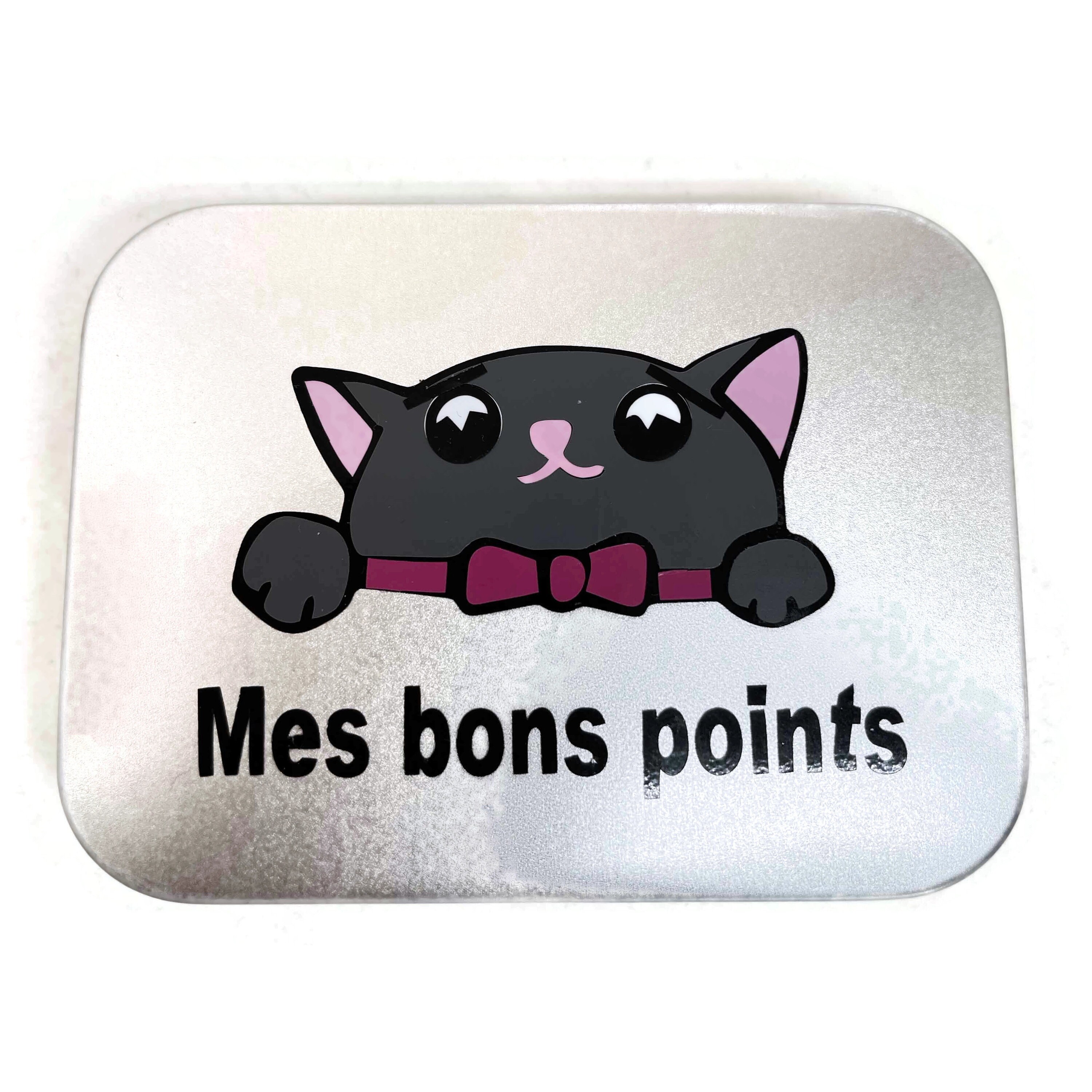 Boite à Bons Points avec Chat - Boite Pour Les Métal Chat