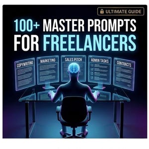 100 AI Prompts for Freelancers | ChatGPT Prompt Pack | Business Marketing Templates | Instant PDF Download
