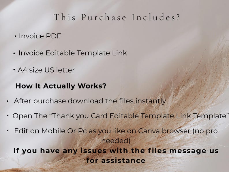 Invoice Template US Letter – Fillable PDF & Editable Canva Template ...