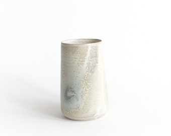 Unique gift vase, Minimalist pottery flower vase, Hand thrown modern ceramic vase, Table centerpiece decor, Handmade bud vase