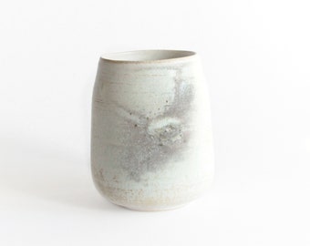 Delicate vase for flower, Unique home decor vase, Light colors stoneware vase, Pottery flower vase, Vase for plants