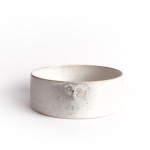 New home handmade gift, Minimalist ceramic serving bowl, Big bowl for salad, Ivory ceramic pottery bowl, White pottery bowl