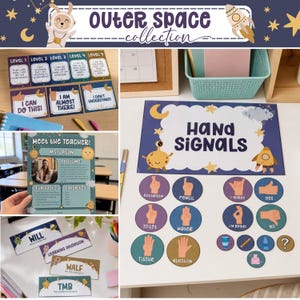 Pacote de Decoração para Sala de Aula com Tema Espacial, Conjunto de Impressões do Espaço Sideral, Download para Professores, Pôsteres de Estrelas para Sala de Aula, Materiais de Gestão Escolar SE1 imagem 4