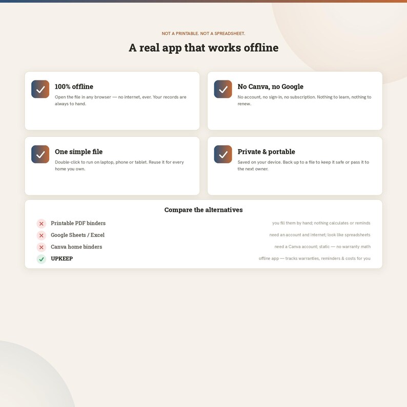 Home Wartung Tracker App | Garantie- & Reparaturlog + Heimwerker-Aufzeichnungen | Multi-Property, kein Canva oder Google Bild 9