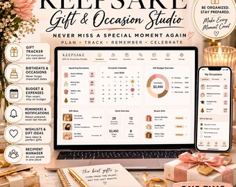 Gift Tracker & Occasion Planner | Offline Birthday Reminder, Gift List, Idea Vault, Budget and Thank-You Log | No Subscription App