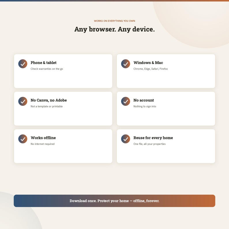 Home Wartung Tracker App | Garantie- & Reparaturlog + Heimwerker-Aufzeichnungen | Multi-Property, kein Canva oder Google Bild 11