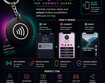 Llavero con etiqueta NFC