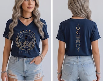Court of Thorns And Roses Velaris V-Neck, Book Lover Racerback, Thorns and Roses Court of Dreams V-Neck, CPS1