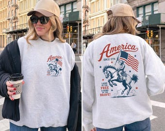America 1776 Land Of The Free Sweatshirt, USA 250 Years Freedom Hoodie, CPS67