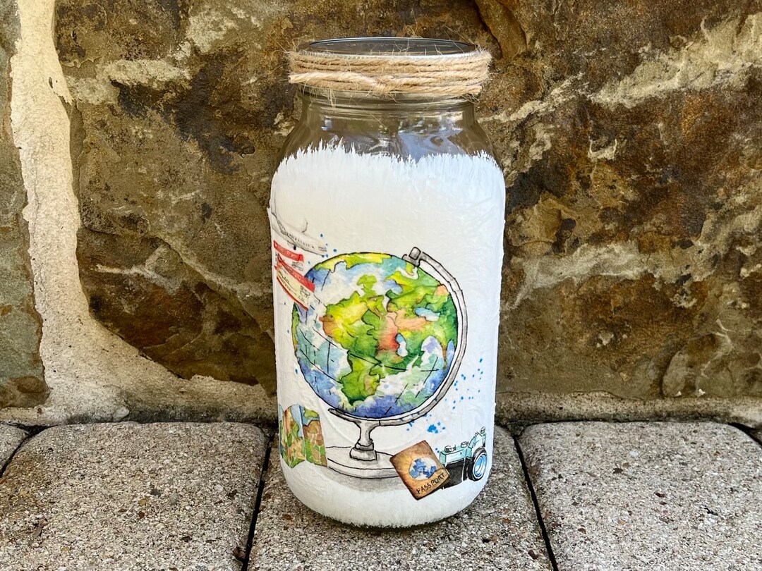 Large Half Gallon Travel Spare Change Jar - Etsy