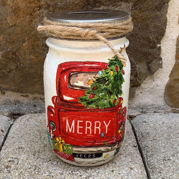 Mason Jar Bank - Etsy