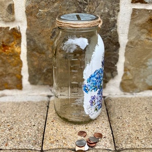 Large Half Gallon Spare Change Jar Blue & Purple - Etsy