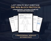 Self-Sabotage Coaching System for Therapists, Business Coaching Templates, Executive Coaching Resources, Procrastination Coaching Framework