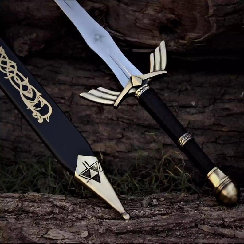 Custom Handmade Link Master Sword – Legend of Zelda Twilight Princess Replica, Hylian Sword Cosplay, Gaming Collectible Gift for Fans image 1