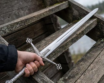 Handmade Scottish Claymore Sword J2 steel Highland Claymore Replica Medieval Swords | Anniversary Gift Groomsmen Gifts | Personalized Gifts