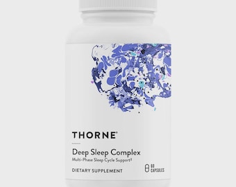 Thorne Deep Sleep Complex 60 Capsules L-Theanine Chamomile Sleep Aid