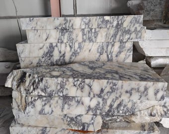 Sample Slab, Custom Marble Sink, Fluted Front, Wall Mount (Bathroom Vanity)