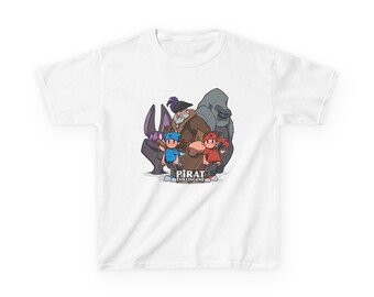PIRATTVILLINGENE™ Todos los personajes / Camiseta infantil de piratas de dibujos animados, linda camiseta de aventuras marinas