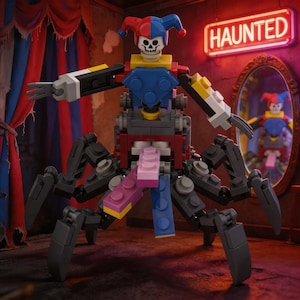 プロトタイプ ピエロ スパイダー ビルディングブロック、ポピー プレイタイム ホラーゲームにインスパイアされたフィギュア、ファンギフト、デスクトップ装飾