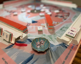 Beachy Shell Mahjong Dice Dish