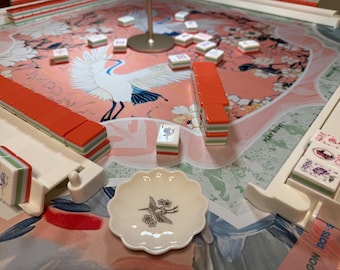 Unique Golden Herin Mahjong Dice Dish