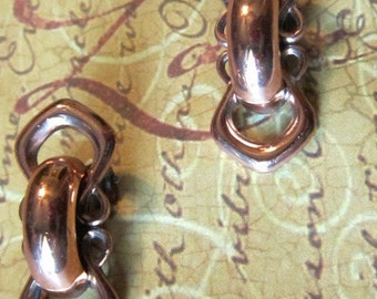 Vintage RENOIR MATISSE Genuine Copper Clip Earrings