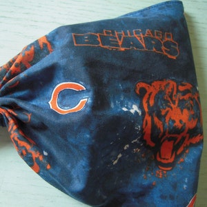 Assorted Chicago Bears Wide Headband prints by FreCkLes GarDeN |Neckerchief|headband|Dread headwrap|NFL sweatband|Helmet bandana|Nurse tech
