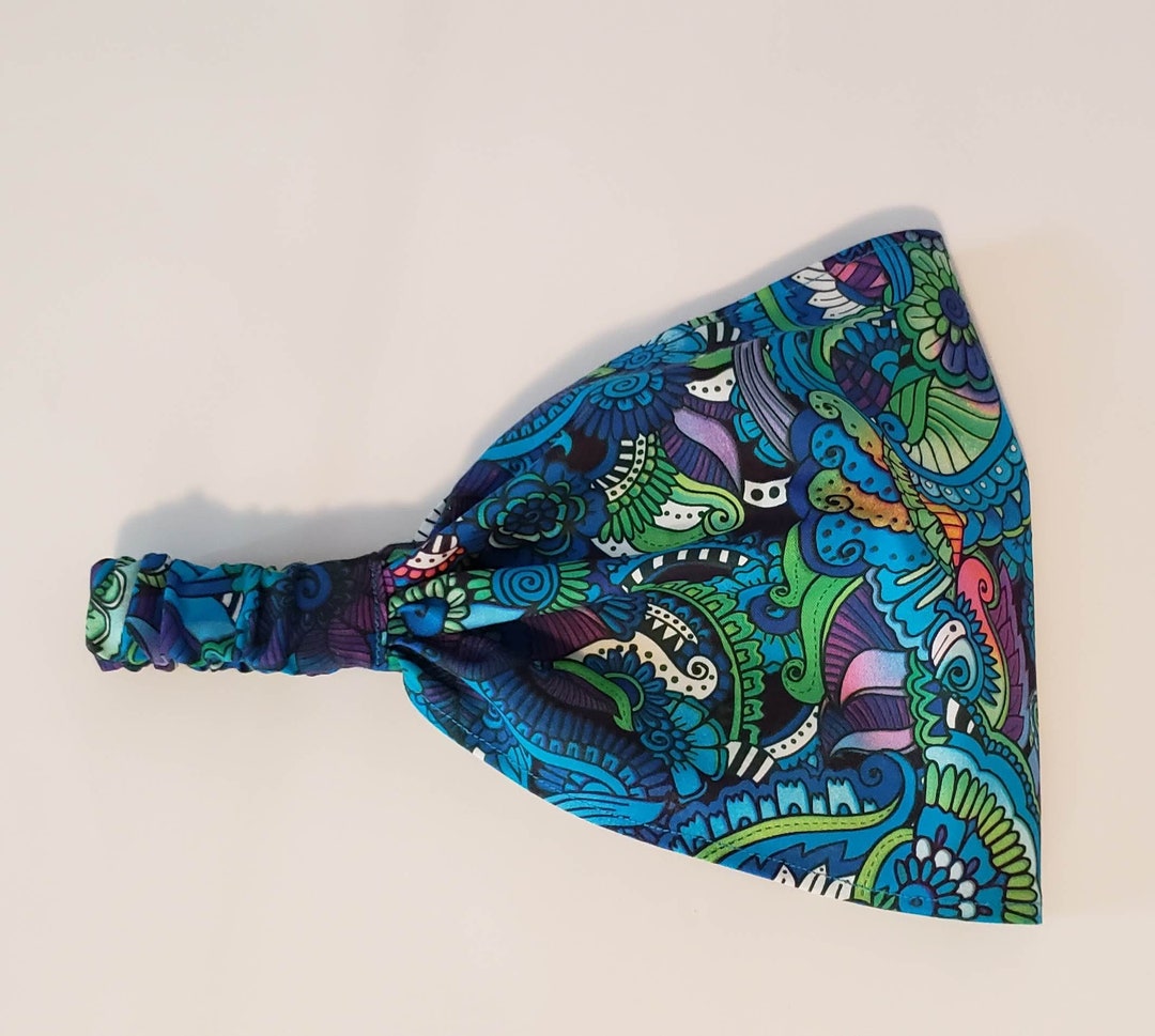 Amooorous Damen Stirnband Türkis - Breites Schweißband Für Sport & Alltag