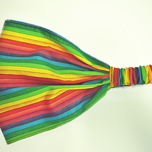 Rainbow Flag Wide Headband by FreCkLes GarDeN |Neckerchief|Pride head scarf|Trans headwrap |dustmask|sweatband|Hairnet|bandana|Haircover