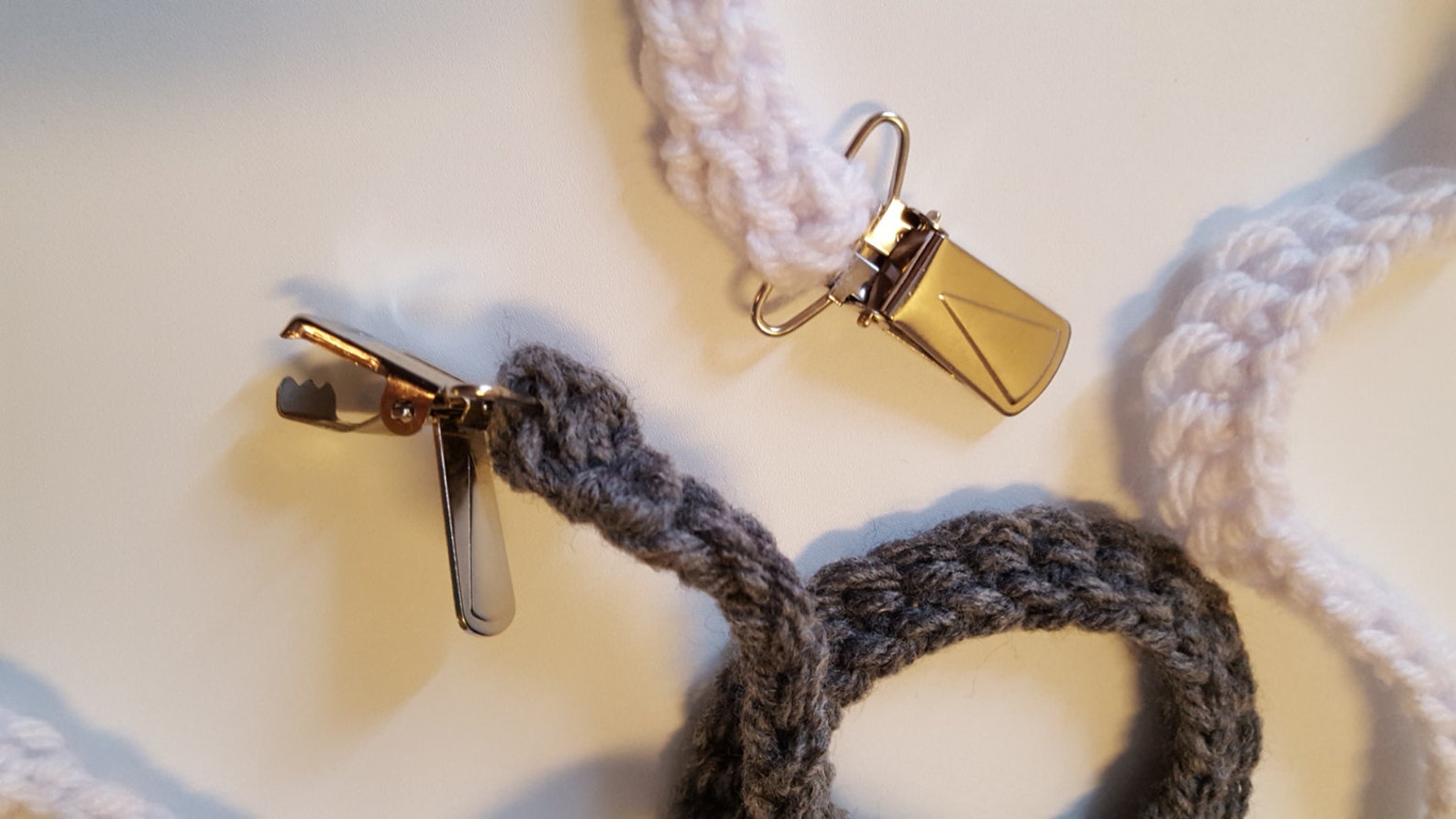 Crocheted LONG Mitten String with clipsBest SellerAll Etsy