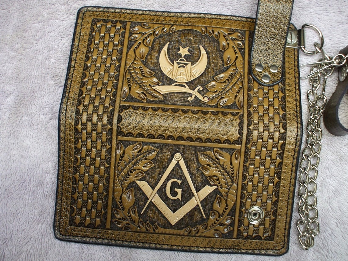 Freemason & Shriners Long Wallet. Shriner Freemason Combo Long Etsy