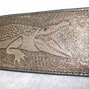 alligator wallet wallet / billfold, gator wallet/billfold. A-12 I ship the same day as you order image 4